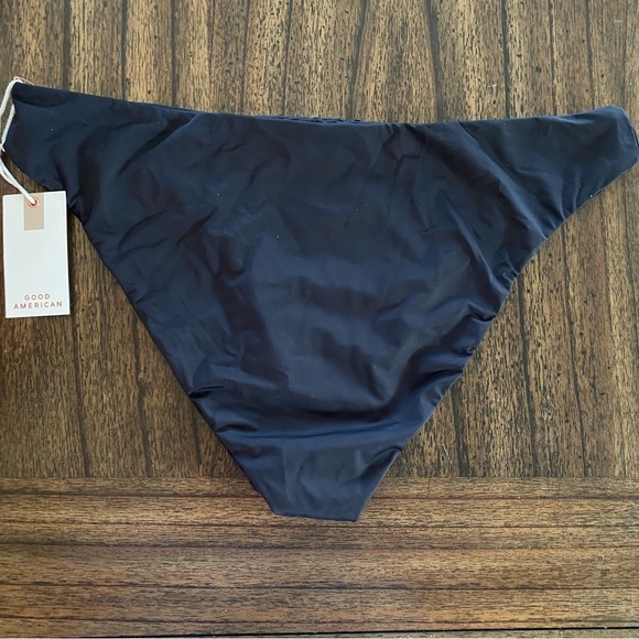 Good American Good Waist Cheeky Reversible Swim Bottoms Black size XXL (5) - Picture 2 of 6